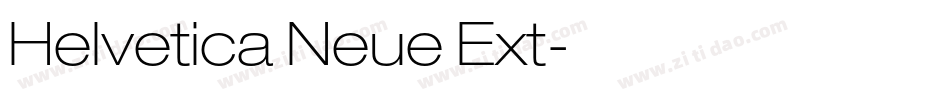 Helvetica Neue Ext字体转换
